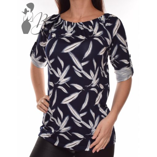 A-vonalú, mintás, vállra húzható felső L, XL, 2XL