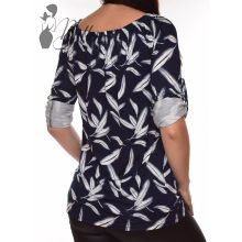 A-vonalú, mintás, vállra húzható felső L, XL, 2XL