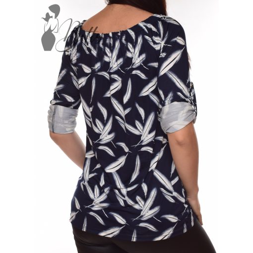 A-vonalú, mintás, vállra húzható felső L, XL, 2XL