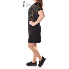 Felül feliratos, rövid ujjú ruha S/M, M/L, L/XL