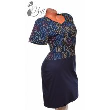 Felül feliratos, rövid ujjú ruha S/M, M/L, L/XL