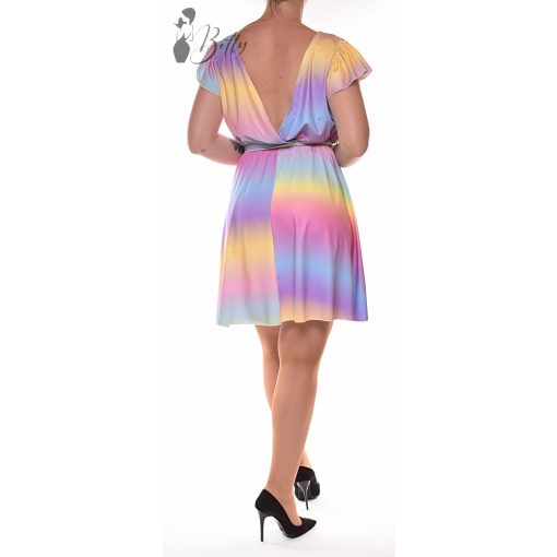 Színátmenetes, felül átlapolt ruha M, L, XL