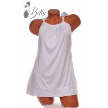 White Top with Jewelry Embellishment S/M