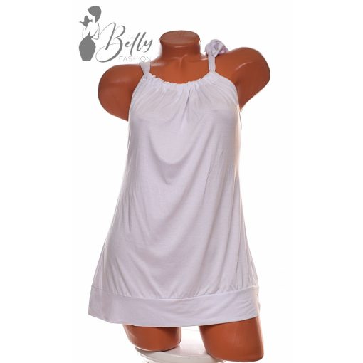 White Top with Jewelry Embellishment S/M