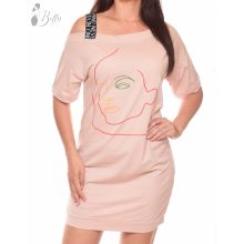 Nyitott vállú, mintás ruha S/M, L/XL , XL/2XL