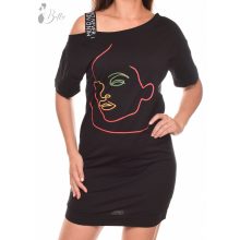 Nyitott vállú, mintás ruha S/M, L/XL , XL/2XL