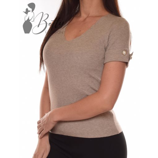 Hullámos kivágású, kötött felső S-M-L