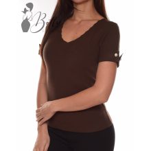 Hullámos kivágású, kötött felső S-M-L