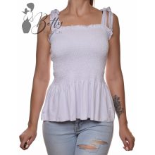 White Top with Jewelry Embellishment S/M