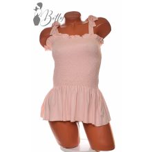 White Top with Jewelry Embellishment S/M