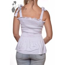 White Top with Jewelry Embellishment S/M
