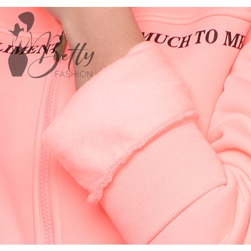 Feliratos,  cipzáros pulcsiruha S, M, L, XL, XXL