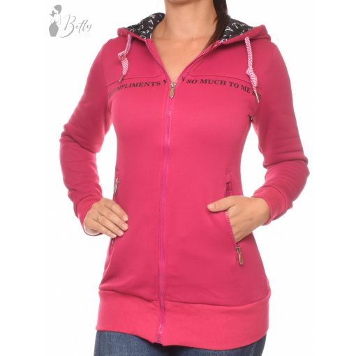 Feliratos,  cipzáros pulcsiruha S, M, L, XL, XXL