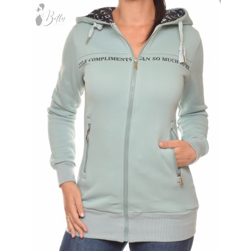 Feliratos,  cipzáros pulcsiruha S, M, L, XL, XXL