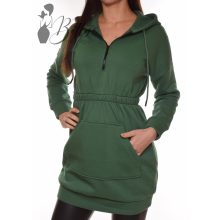 Derékban gumis, polárbélelt pulcsiruha S, M, L, XL
