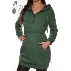 Derékban gumis, polárbélelt pulcsiruha S, M, L, XL