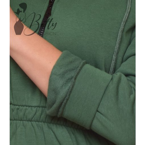 Derékban gumis, polárbélelt pulcsiruha S, M, L, XL