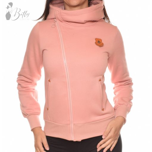 Aszimmetrikus cipzáras, polárbélelt pulóver S, M, L, XL