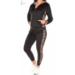   Leopárdmintás, puha plüss melegítő együttes M/L, XL/XXL 