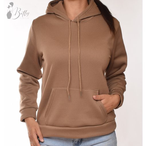 Belebújós fazonú, polárbélelt pulóver S/M, L/XL