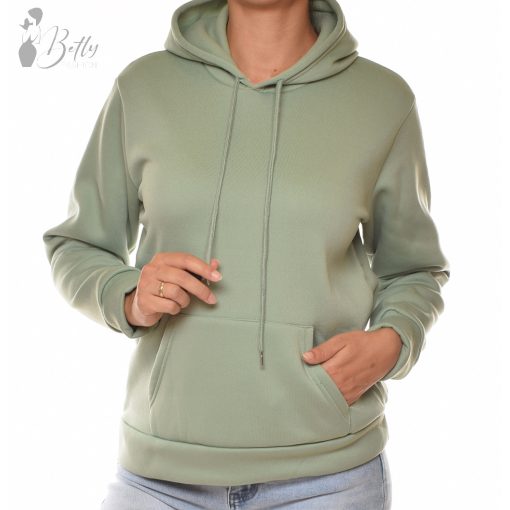 Belebújós fazonú, polárbélelt pulóver S/M, L/XL