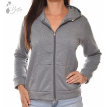 Cipzáros, kapucnis, polárbélelt pulóver S/M, L/XL