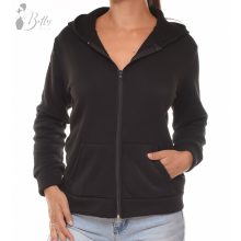 Cipzáros, kapucnis, polárbélelt pulóver S/M, L/XL