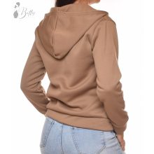 Cipzáros, kapucnis, polárbélelt pulóver S/M, L/XL