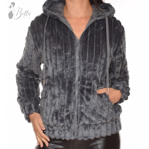 Puha szőrmés pulóver, kiskabát M/L, XL/XXL