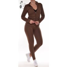 Bordázott anyagú, polárbélelt melegítő együttes S/M, L/XL 