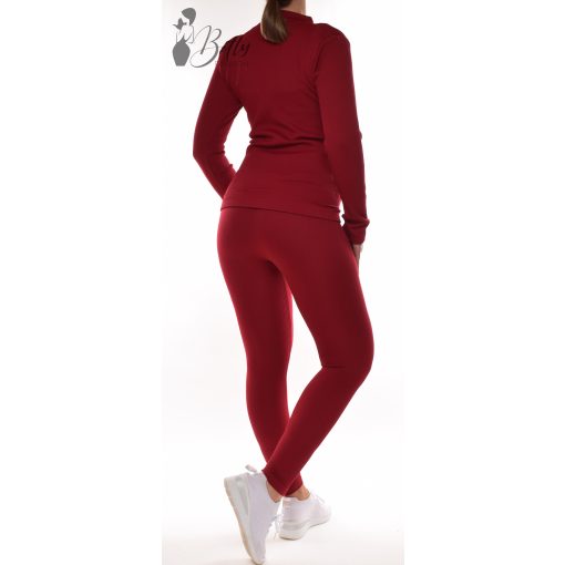 Bordázott anyagú, polárbélelt melegítő együttes S/M, L/XL 