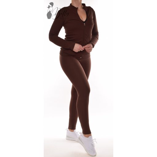 Bordázott anyagú, polárbélelt melegítő együttes S/M, L/XL 