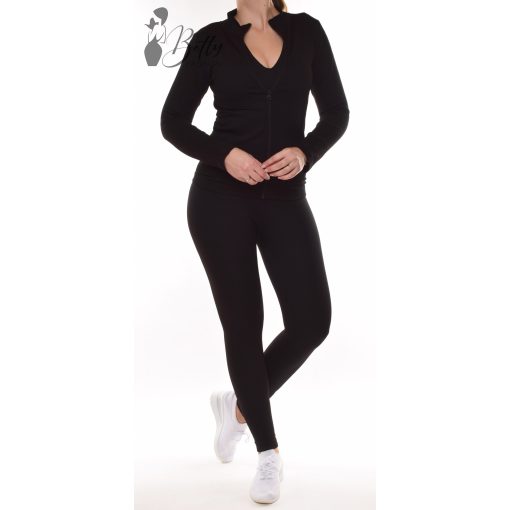 Bordázott anyagú, polárbélelt melegítő együttes S/M, L/XL 