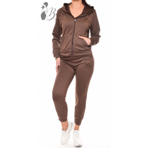 Kapucnis, rózsamintás melegítő együttes S/M, L/XL