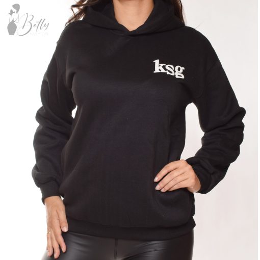 Kapucnis, laza polárbélelt pulóver S/M, M/L, L/XL