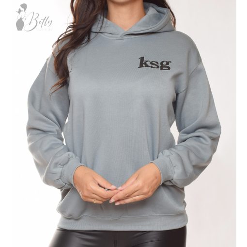 Kapucnis, laza polárbélelt pulóver S/M, M/L, L/XL