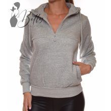 Mellnél cipzáros, polárbélelt pulóver S, M, L, XL