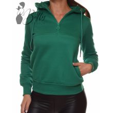 Mellnél cipzáros, polárbélelt pulóver S, M, L, XL