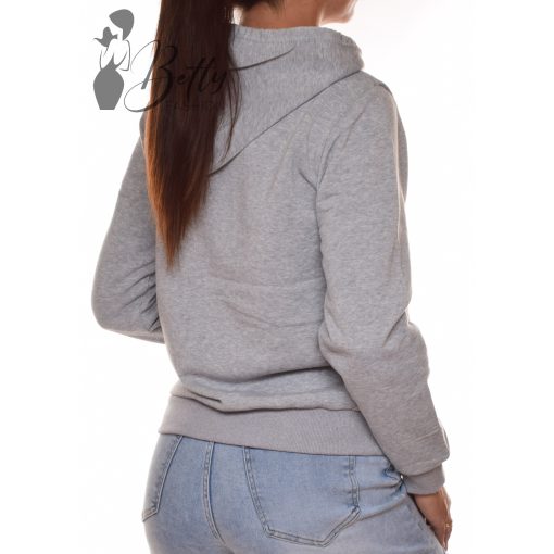 Kenguru zsebes, polárbélelt, kapucnis, pulóver S, M, L, XL, 2XL