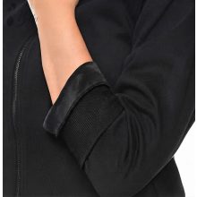 Fekete színű, szőrme szegélyes pulóver S, M, L, XL, 2XL