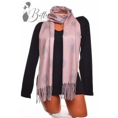 Mintás, rojtos végű sál