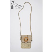 Kisméretű, elején gyékény hatású oldaltáska