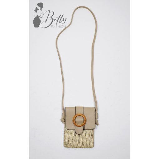 Kisméretű, elején gyékény hatású oldaltáska