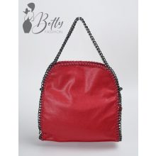 Láncos pántú, velúrhatású oldaltáska