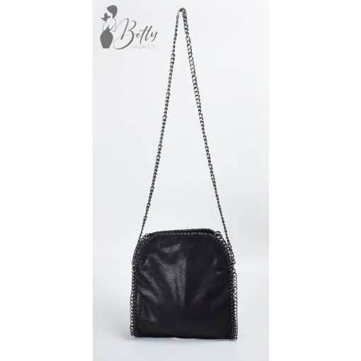 Láncos pántú, velúrhatású oldaltáska