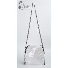 Láncos pántú, velúrhatású oldaltáska