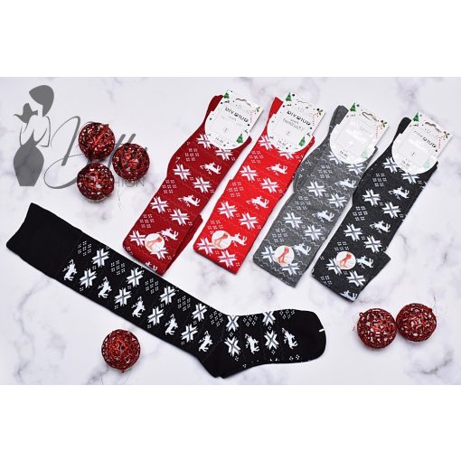 Norvég mintás combzokni 