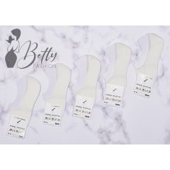 Fehér színű, titokzokni 5 pár/csomag 