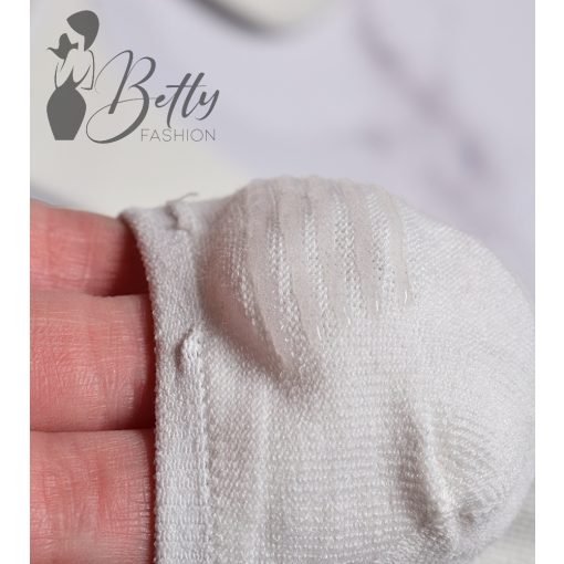 Fehér színű, titokzokni 5 pár/csomag 