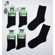 Fekete bambusz zokni 5 pár/csomag